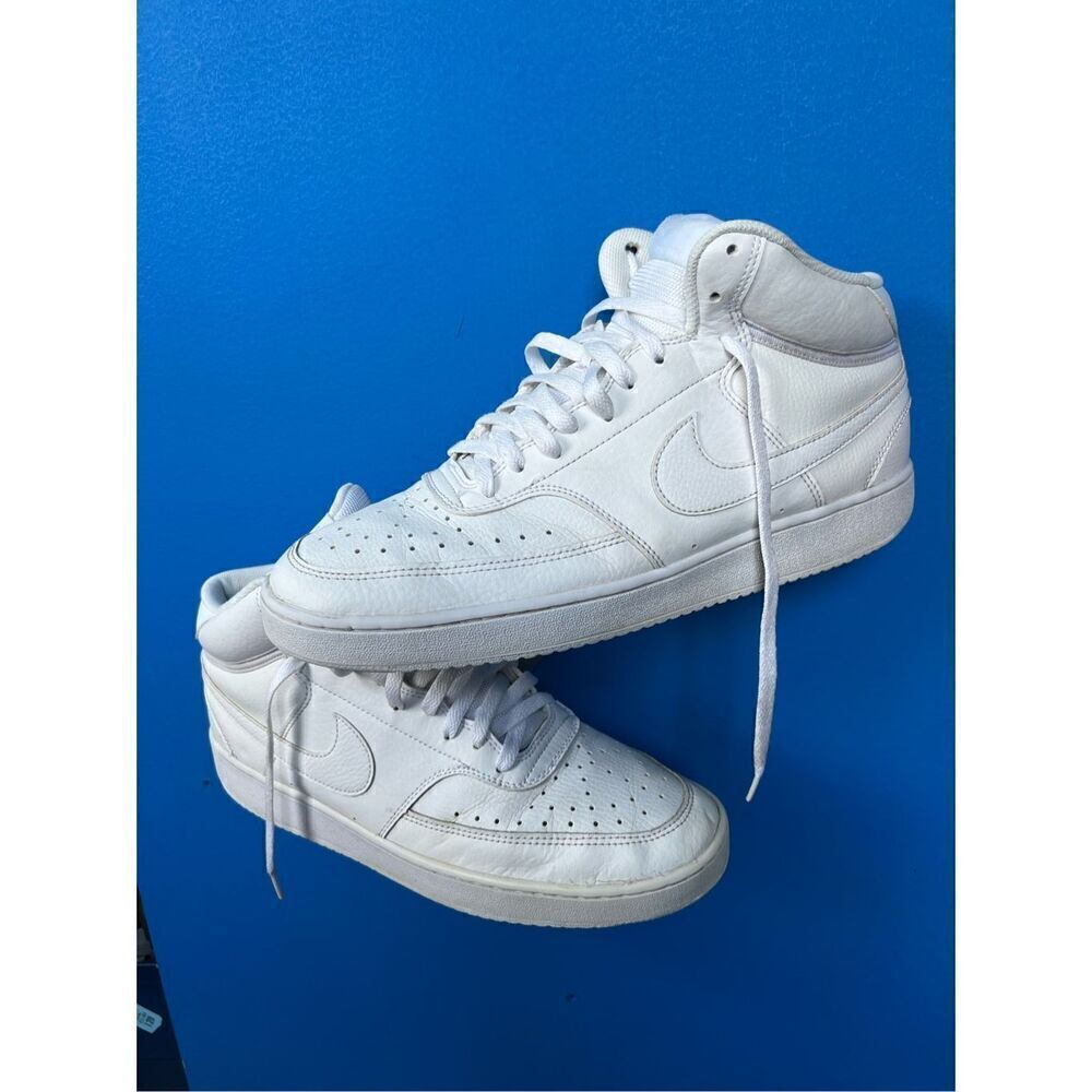 Nike Court Vision Mid Men’s Size 12  White Athletic Shoes Sneakers CD5466-100